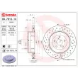 BREMBO 09.7813.1X - Jeu de 2 disques de frein arrière