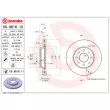 BREMBO 09.8616.10 - Jeu de 2 disques de frein avant