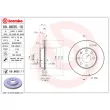 BREMBO 09.8635.11 - Jeu de 2 disques de frein avant