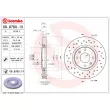 BREMBO 09.8760.1X - Jeu de 2 disques de frein avant