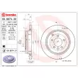 BREMBO 09.8874.30 - Jeu de 2 disques de frein arrière