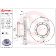 BREMBO 09.8925.10 - Jeu de 2 disques de frein arrière