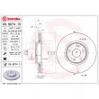 BREMBO 09.9074.10 - Jeu de 2 disques de frein avant
