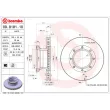 BREMBO 09.9181.10 - Jeu de 2 disques de frein arrière