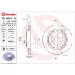 BREMBO 09.9505.10 - Jeu de 2 disques de frein arrière