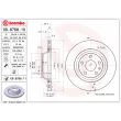 BREMBO 09.9768.11 - Jeu de 2 disques de frein arrière