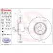 BREMBO 09.9818.11 - Jeu de 2 disques de frein avant