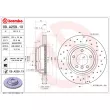 BREMBO 09.A259.1X - Jeu de 2 disques de frein avant