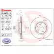 BREMBO 09.A272.10 - Jeu de 2 disques de frein avant