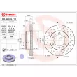 BREMBO 09.A634.1X - Jeu de 2 disques de frein avant