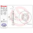 BREMBO 09.A721.10 - Jeu de 2 disques de frein avant