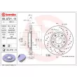 BREMBO 09.A721.1X - Jeu de 2 disques de frein avant