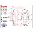 BREMBO 09.A818.10 - Jeu de 2 disques de frein arrière