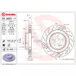 BREMBO 09.A822.11 - Jeu de 2 disques de frein arrière