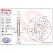 BREMBO 09.A829.2X - Jeu de 2 disques de frein avant