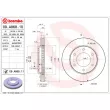 BREMBO 09.A868.10 - Jeu de 2 disques de frein avant