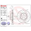 BREMBO 09.A870.1X - Jeu de 2 disques de frein avant