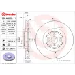 BREMBO 09.A960.11 - Jeu de 2 disques de frein avant