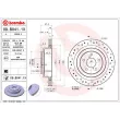 BREMBO 09.B041.1X - Jeu de 2 disques de frein arrière
