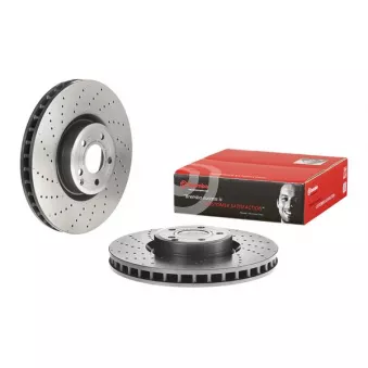Jeu de 2 disques de frein avant BREMBO 09.B474.11 pour MERCEDES-BENZ SL 500 - 455cv