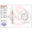 BREMBO 09.B551.11 - Jeu de 2 disques de frein avant