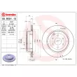 BREMBO 09.B591.10 - Jeu de 2 disques de frein arrière