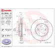 Jeu de 2 disques de frein avant BREMBO [09.B648.11]