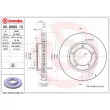 BREMBO 09.B968.10 - Jeu de 2 disques de frein avant