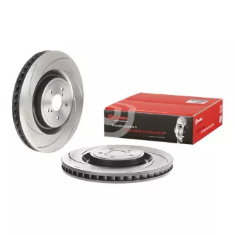 Disque de frein avant gauche BREMBO 09.C266.11 pour LEXUS RC F - 464cv