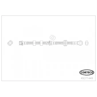 Flexible de frein CORTECO OEM 4650A645