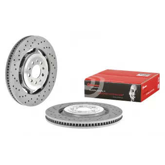 Jeu de 2 disques de frein avant BREMBO 09.C505.33 pour ALFA ROMEO STELVIO 2.9 Q4 - 510cv