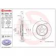 BREMBO 09.C544.11 - Jeu de 2 disques de frein avant