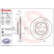 BREMBO 09.C743.11 - Jeu de 2 disques de frein arrière