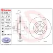 BREMBO 09.D766.11 - Jeu de 2 disques de frein avant