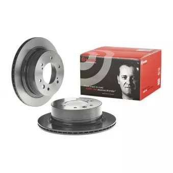 Jeu de 2 disques de frein arrière BREMBO 09.D853.11 pour MITSUBISHI PAJERO 2.4 DI-D 4x4 - 181cv
