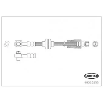 CORTECO 49393855 - Flexible de frein