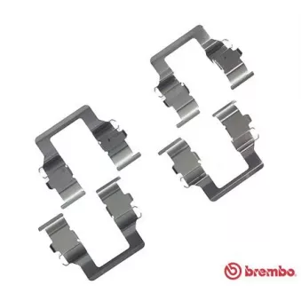 BREMBO A 02 201 - Kit d'accessoires, plaquette de frein à disque