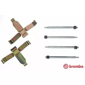 BREMBO A 02 204 - Kit d'accessoires, plaquette de frein à disque