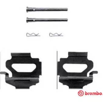 BREMBO A 02 249 - Kit d'accessoires, plaquette de frein à disque