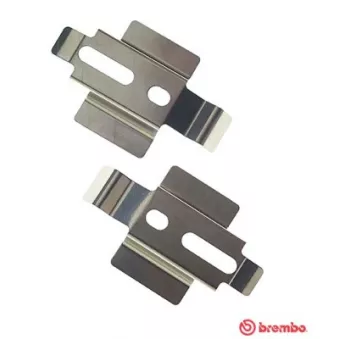 BREMBO A 02 250 - Kit d'accessoires, plaquette de frein à disque