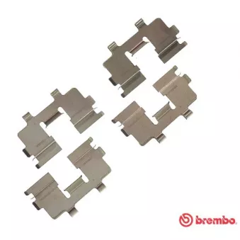 BREMBO A 02 287 - Kit d'accessoires, plaquette de frein à disque