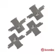 Kit d'accessoires, plaquette de frein à disque BREMBO [A 02 290]