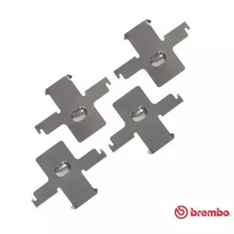 BREMBO A 02 290 - Kit d'accessoires, plaquette de frein à disque