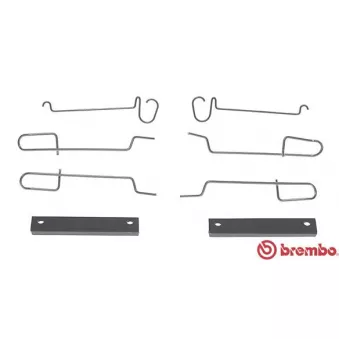 BREMBO A 02 300 - Kit d'accessoires, plaquette de frein à disque