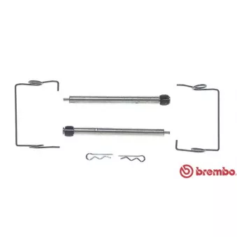 BREMBO A 02 301 - Kit d'accessoires, plaquette de frein à disque