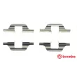 BREMBO A 02 304 - Kit d'accessoires, plaquette de frein à disque