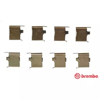 BREMBO A 02 310 - Kit d'accessoires, plaquette de frein à disque