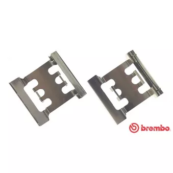 BREMBO A 02 314 - Kit d'accessoires, plaquette de frein à disque