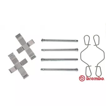 Kit d'accessoires, plaquette de frein à disque BREMBO A 02 318