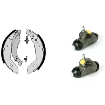 BREMBO H 68 024 - Jeu de mâchoires de frein